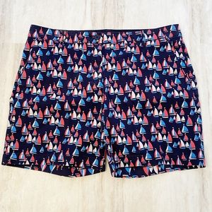 Talbots Navy Sailboat Shorts Size 12 The Weekend Short